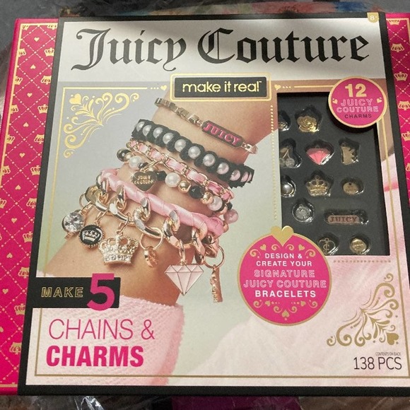 Juicy Couture DIY Chain and Charm Bracelet Kit NEW IN BOX - Picture 1 of 5